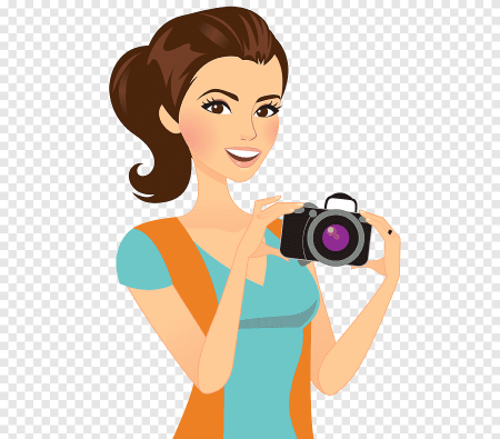 Девушка фотографирует