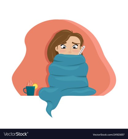 Девушка завернулась в плед