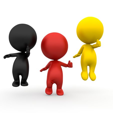 Разноцветные человечки