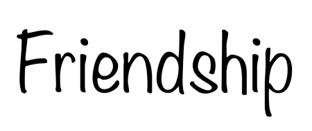 Friendship надпись