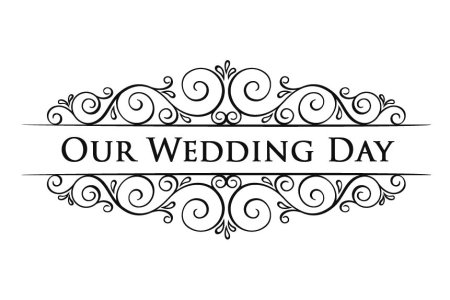 Wedding Day надпись красивая