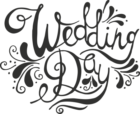 Wedding надпись