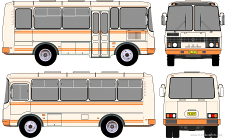 ПАЗ 3205 чертеж