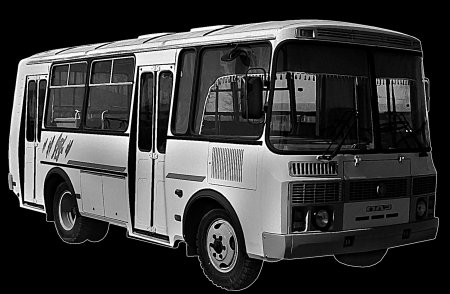 Автобус гравировка