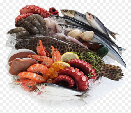 Тарелка с морепродуктами