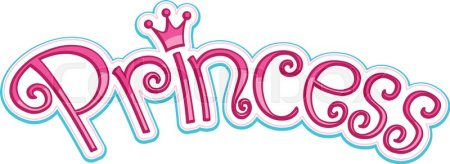 Надпись Princess на прозрачном фоне