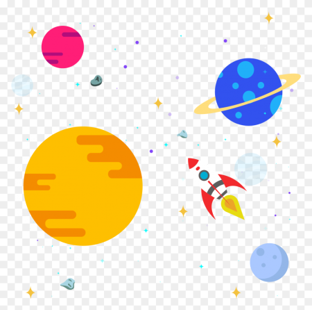 Векторные планеты для детей