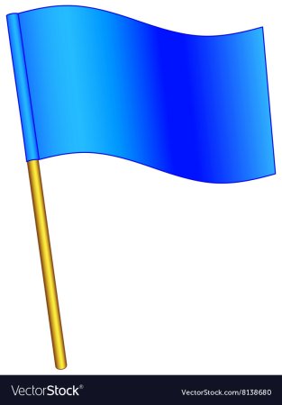 Флажок синего цвета