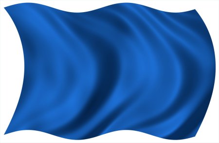 Голубой флаг развивается