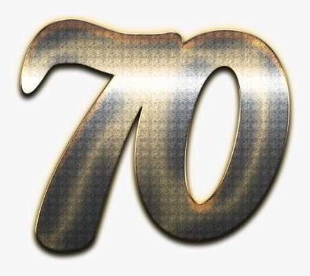 Красивая цифра 70