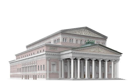 3d модель большого театра Москва