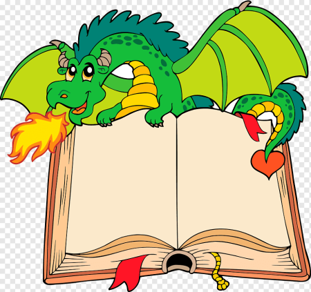 Книжные герои на прозрачном фоне