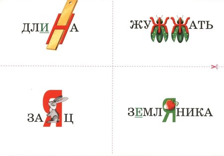 Словарные слова в картинках