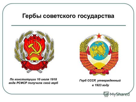 Государственный герб РСФСР 1918-1993