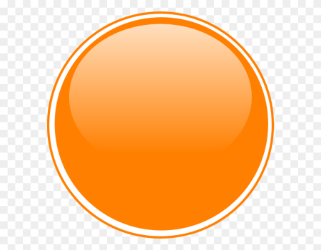 Оранжевая круглая кнопка