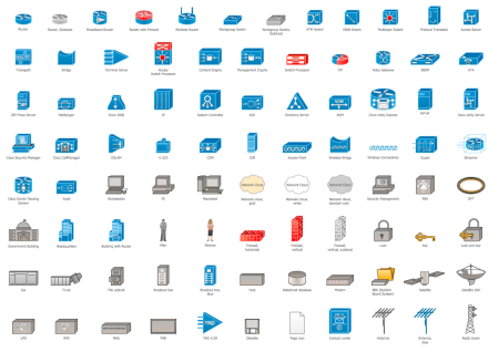 Иконки Visio Network