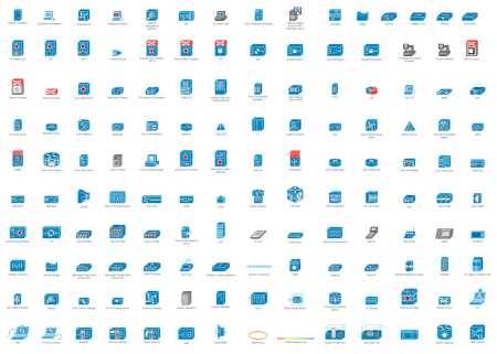 Значки Cisco для Visio