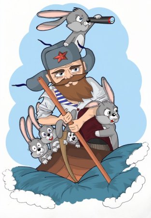 Заяц в ушанке
