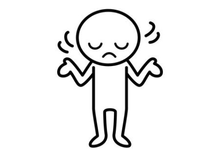 Человечек разводит руками