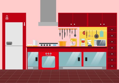 Кухня Векторная иллюстрация