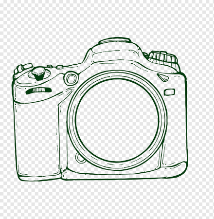 Фотоаппарат Canon вектор вид сбоку