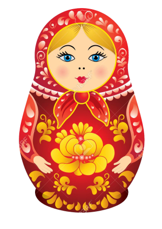 Матрешка в желтом сарафане