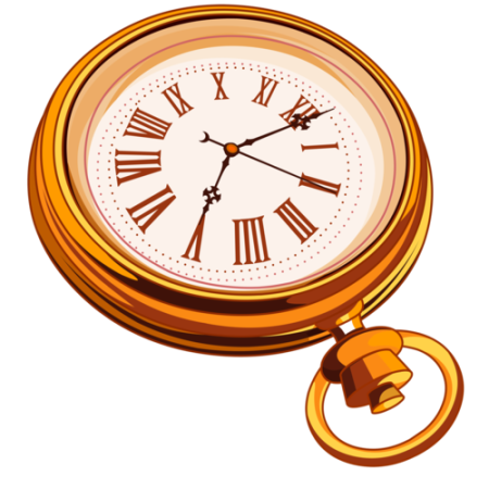 Часы из Алисы вектор