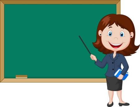 Ученик с указкой у доски