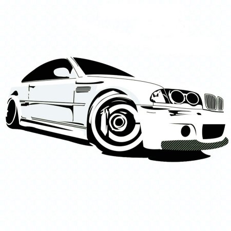 BMW e46 Black and White