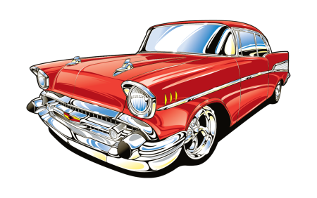 Шевроле Bel Air 1957 векторные изображения