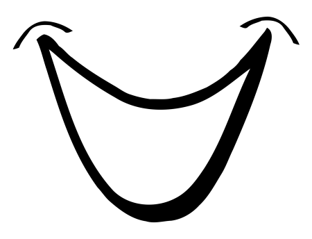 Улыбка мультяшная