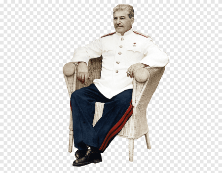 Сталин на прозрачном фоне