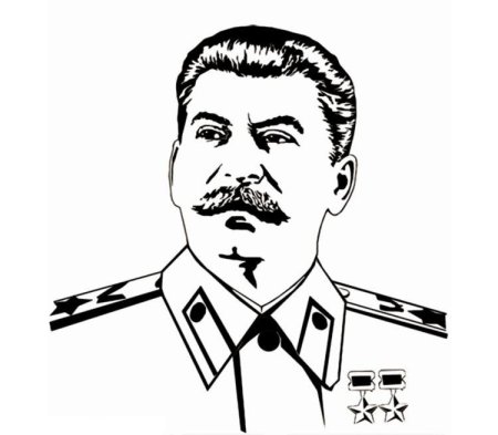 Сталин Иосиф Виссарионович рисунок