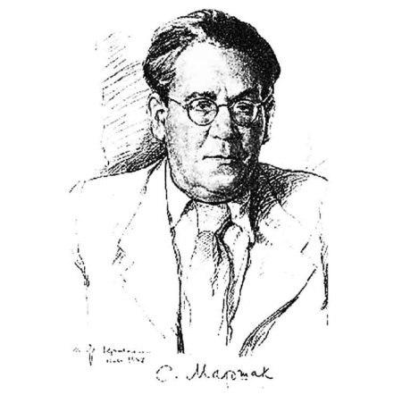 Самуил Яковлевич Маршак портрет карандашом