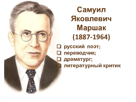 Маршак портрет писателя