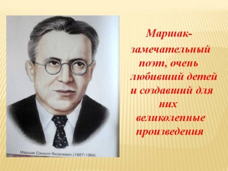 С Я Маршак портрет