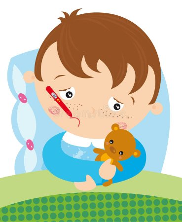 Ребенок болеет рисунок
