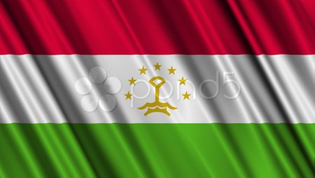 Флаг Таджикистана круглый