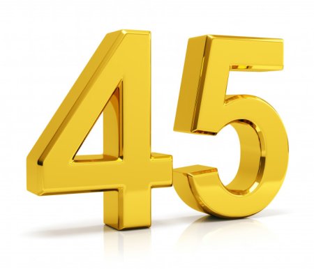 45 Лет цифры