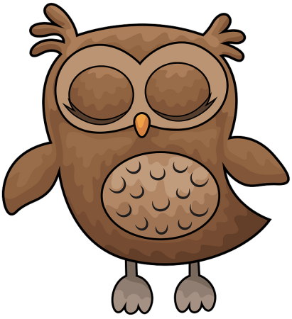 Мультяшный Сонная Сова