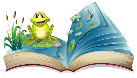 Детская книжка открытая