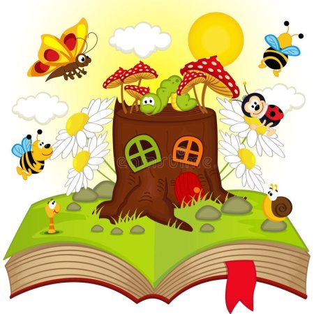 Книга сказок на прозрачном фоне