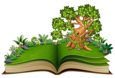 Сказочное дерево с книгами