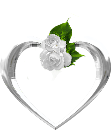 Свадебное сердце на прозрачном фоне