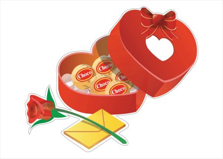 Коробка конфет рисунок