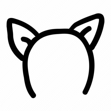 Кошачьи ушки раскраска