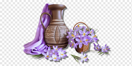 Цветок в прозрачном кувшине