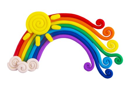 Радуга пластилин для детей