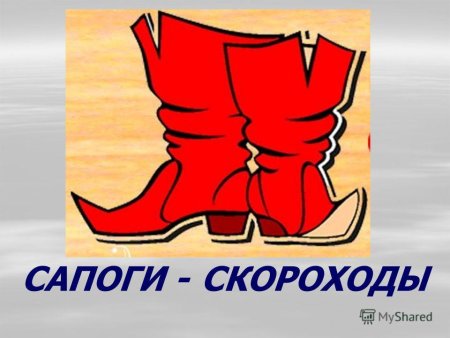 Сапоги скороходы