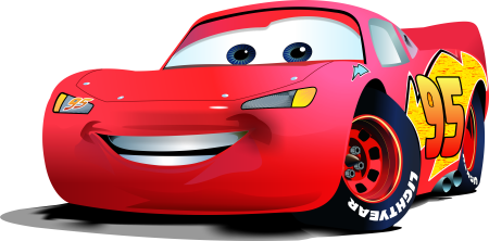 Машинка молния Маккуин вектор